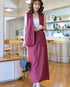 Casual Sleeveless Vest With Mid Length Skirts Sets